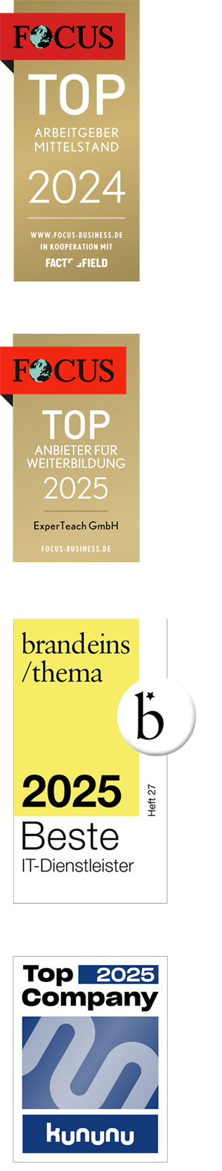 Auszeichnungen für ExperTeach
