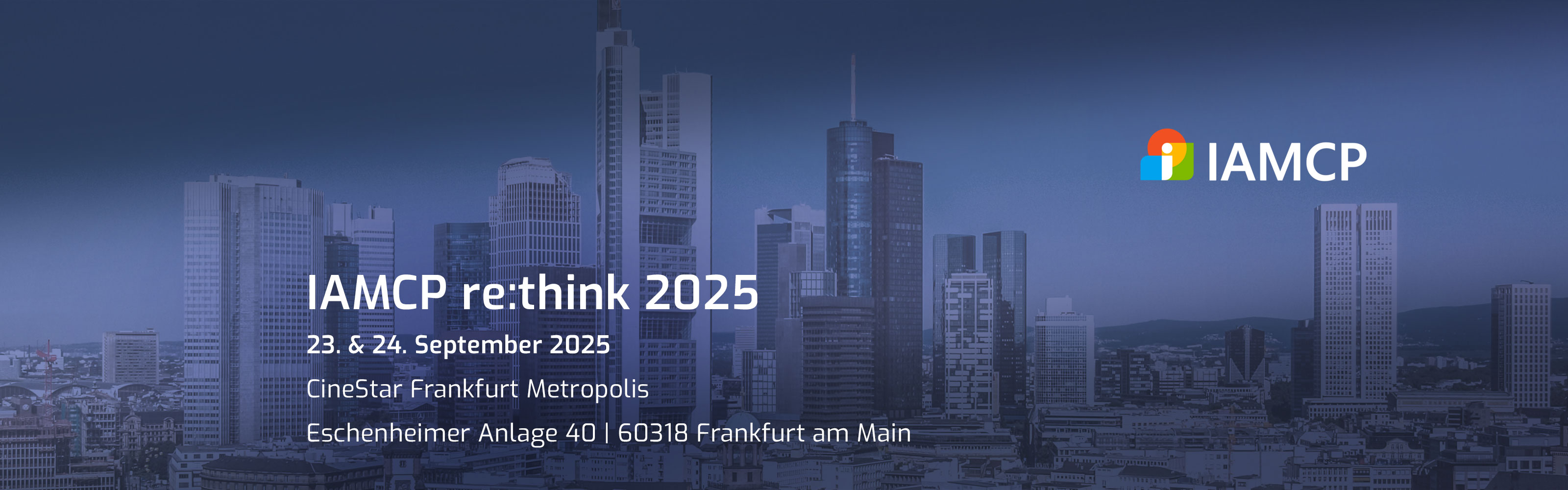 IAMCP re:think 2025 Banner