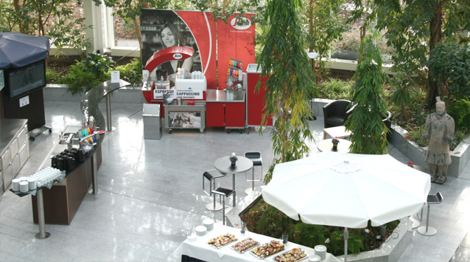 Das Atrium im Training Center Dietzenbach