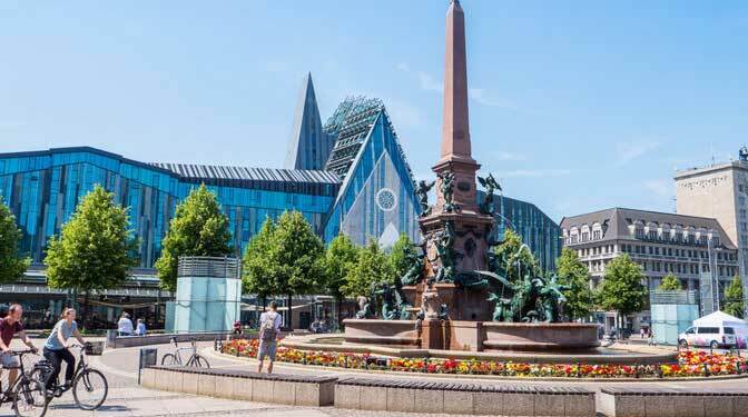 Mendebrunnen in Leipzig