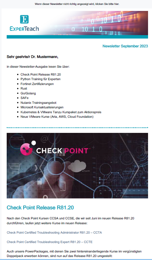 Newsletter September 23 Preview