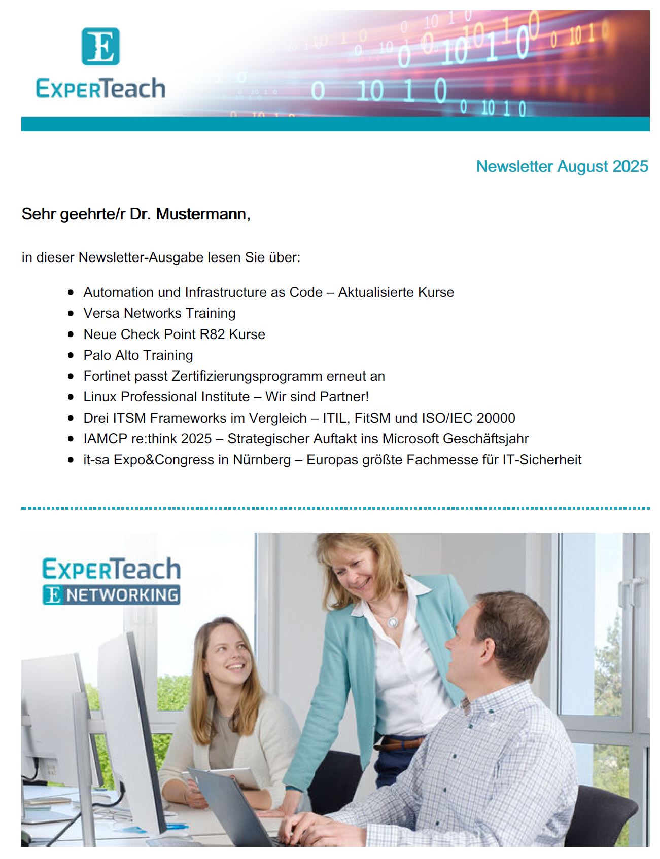 Newsletter August 2025 als PDF öffnen