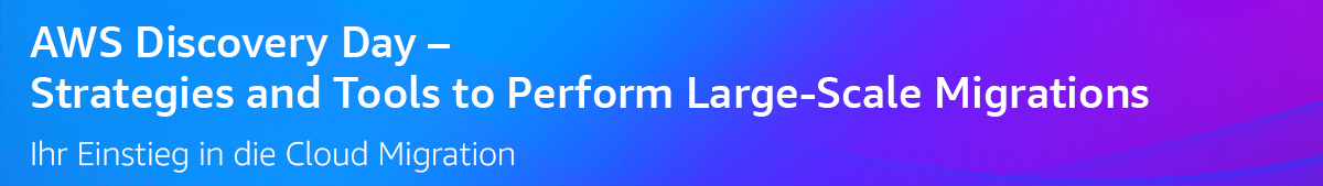 AWS Discovery Day Large Scale Migrations