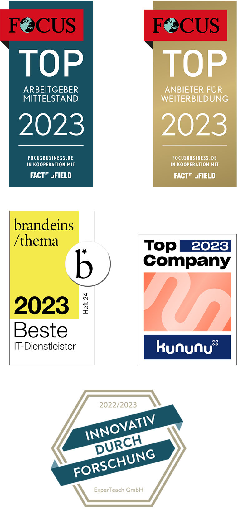 Awards for ExperTeach
