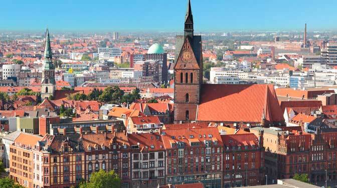 Aerial view of Hannover