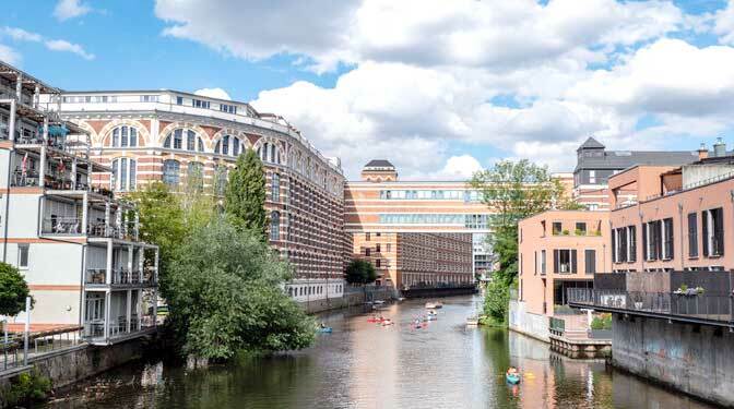 Channel in Leipzig