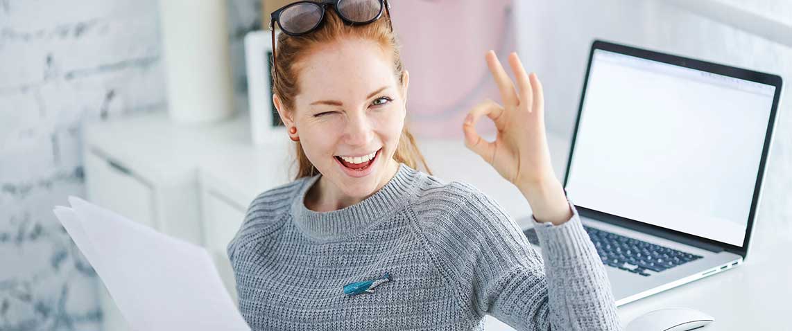 CCNP Enterprise Frau hat Erfolg