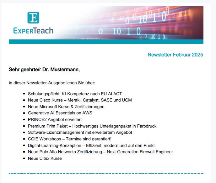 Newsletter Februar 2025 als PDF öffnen