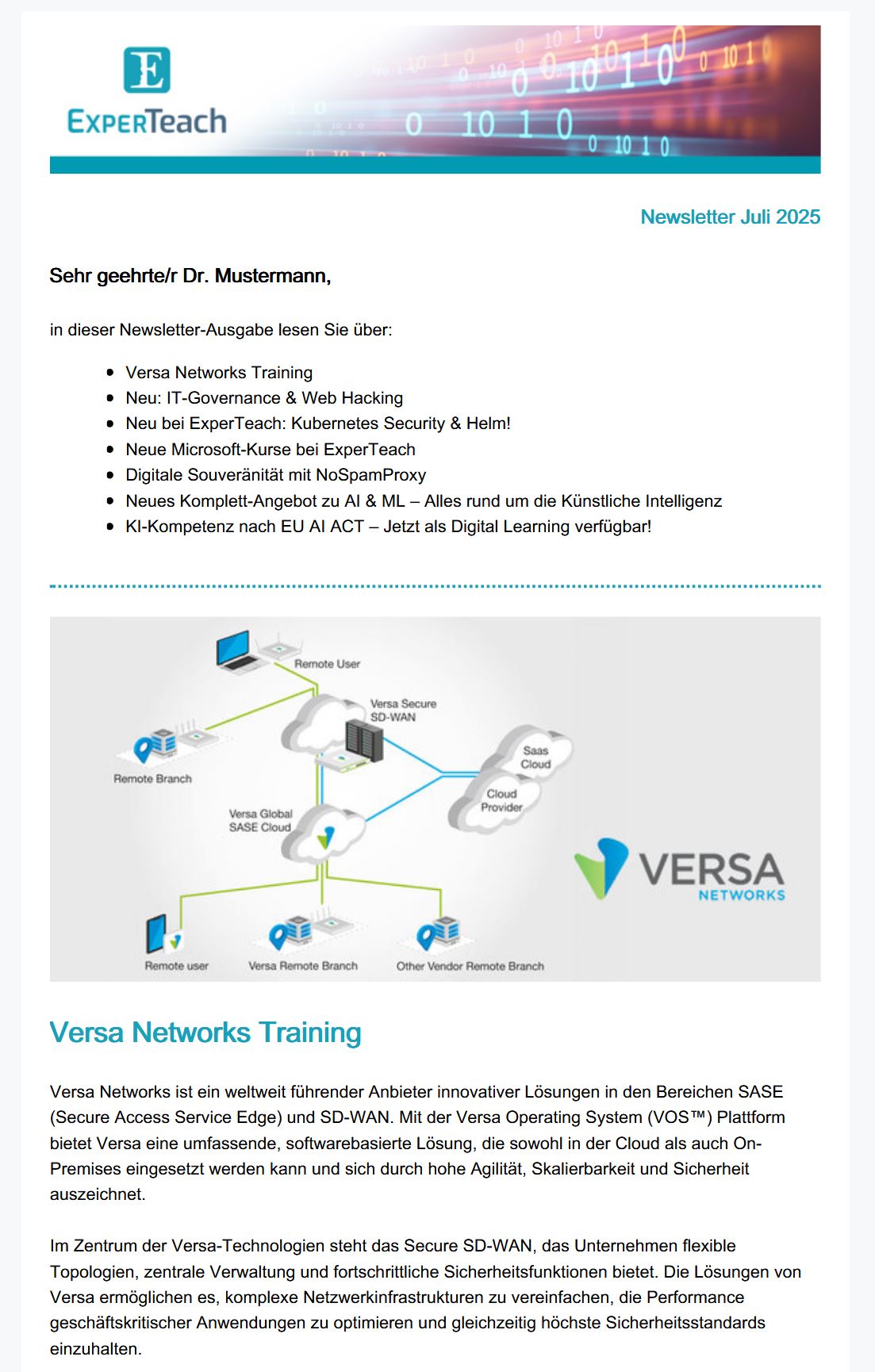 Newsletter Juli 2025 als PDF öffnen