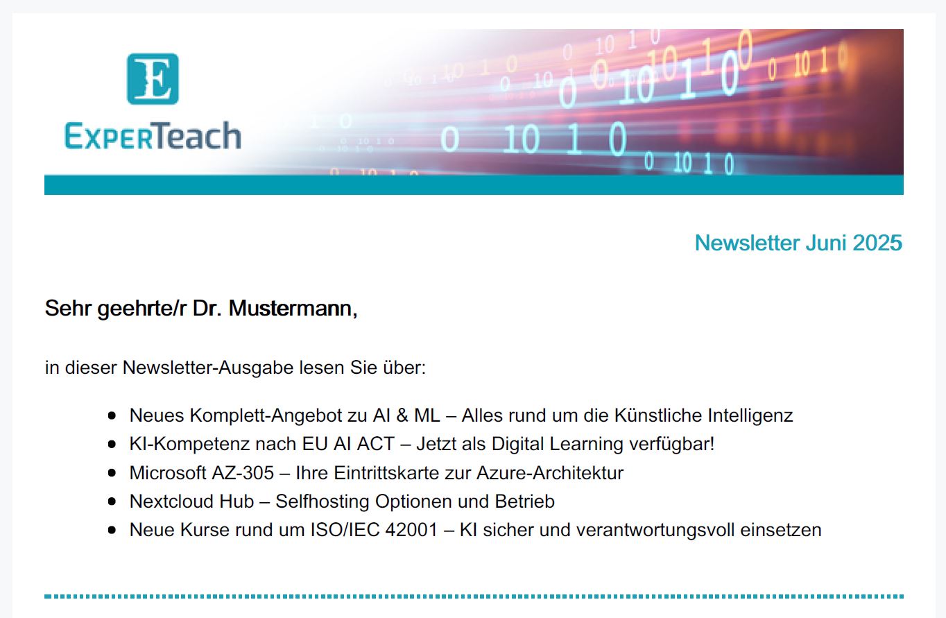 Newsletter Mai 2025 als PDF öffnen