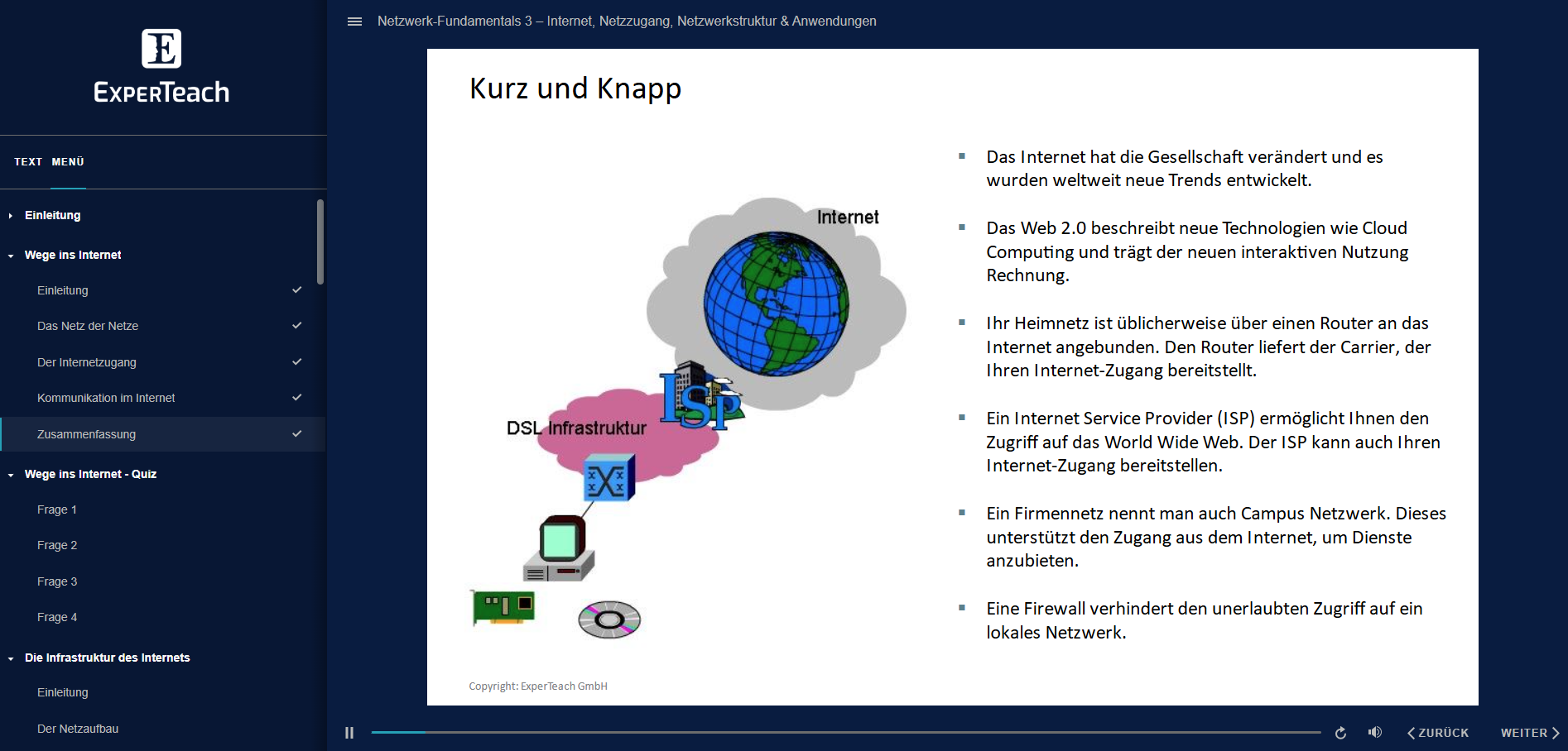 E-Learning Ansicht Netzwerk-Fundamentals 3